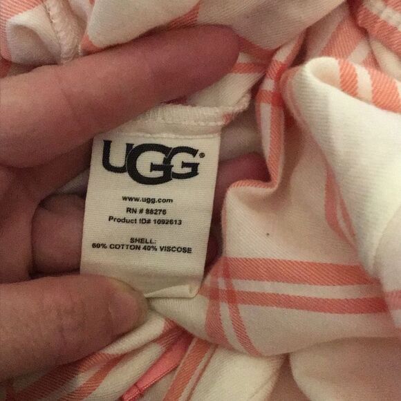 UGG Pink and White Plaid Pajama Pants - Picture 5 of 6
